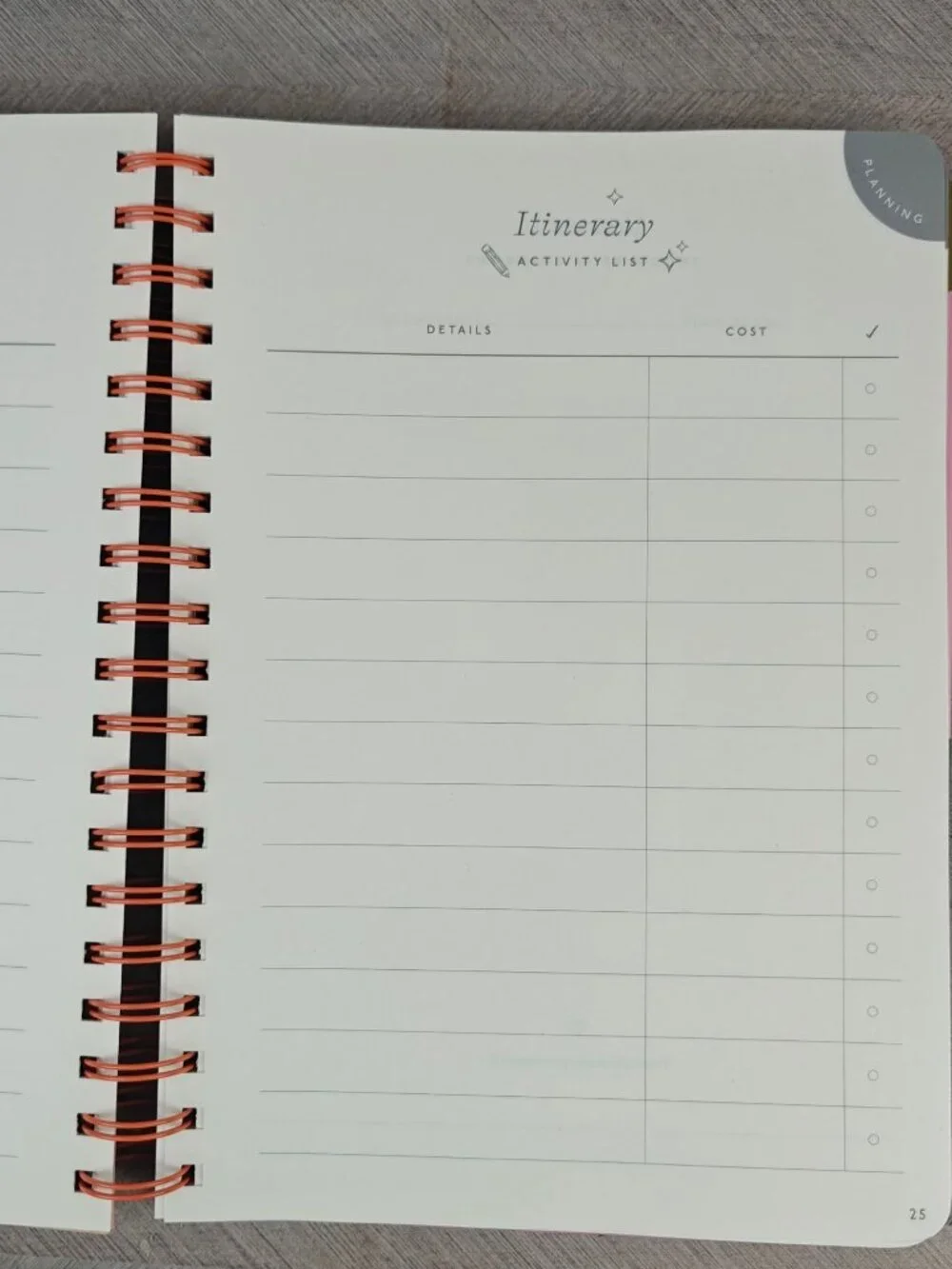 NEW Papier Travel Journal Hardcover Spiral Bound 7.1